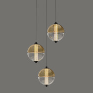 Подвесной светильник MD24022079-3A black/amber Подвесной светильник MD24022079-3A black/amber