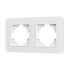Рамка на 2 поста стеклянная Arlight FRM-OMALI-GS-2-WH 049692 Рамка на 2 поста стеклянная Arlight FRM-OMALI-GS-2-WH 049692