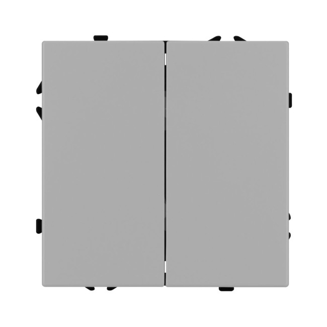 Механизм звонкового выключателя двухклавишный Arlight SWT-NOBE-MKR2-SFPL-IS (230V, 10A) (Никель) 061786