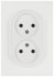 Розетка ЭРА Arktik 16-2107-01 без заземления двойная 2X2P 16А-250В белый Б0071681
