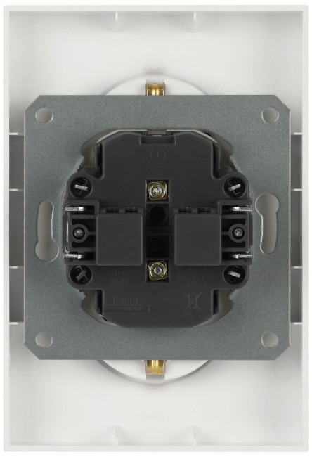 Розетка ЭРА Arktik 16-2107-01 без заземления двойная 2X2P 16А-250В белый Б0071681