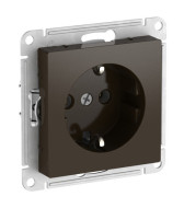 Розетка с заземлением, 16А, мех., быстрозажим. клем. Systeme Electric AtlasDesign Мокко ATN000643S Розетка с заземлением, 16А, мех., быстрозажим. клем. Systeme Electric AtlasDesign Мокко ATN000643S