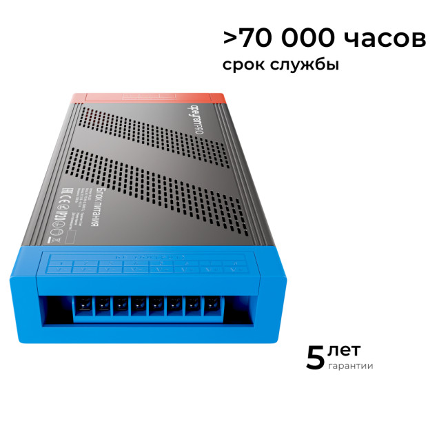 Блок питания Apeyron PRO 24В, 1000Вт, 170-265В, 41,7А, IP20 03-222 Блок питания Apeyron PRO 24В, 1000Вт, 170-265В, 41,7А, IP20 03-222