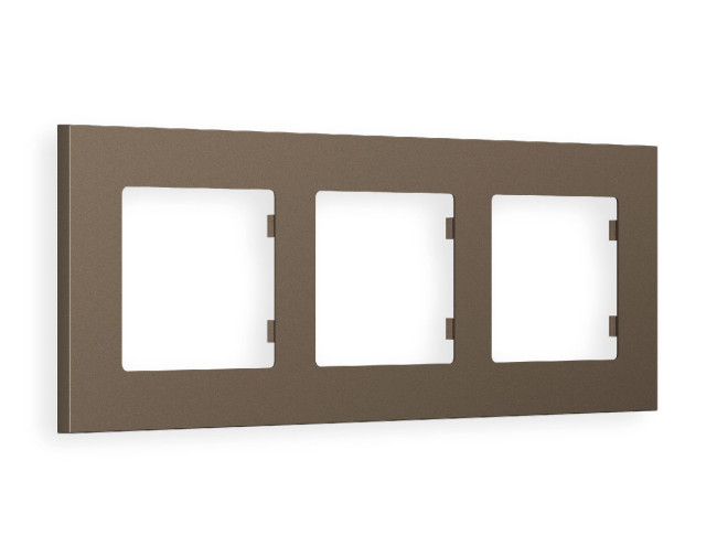 Рамка трехместная Ambrella Volt Qubi AF250633 Рамка трехместная Ambrella Volt Qubi AF250633