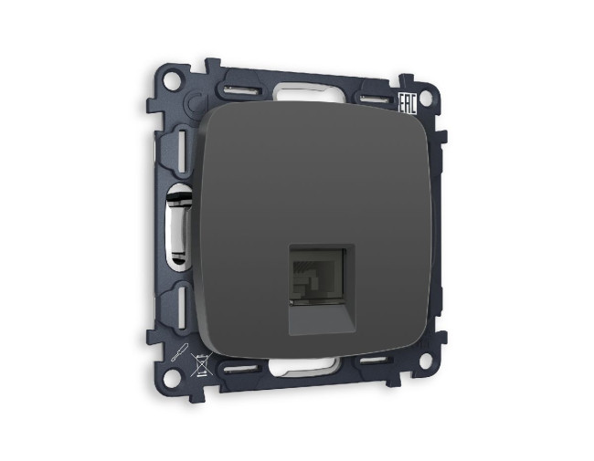 Комплект механизма телефонной розетки RJ-11(4P4C) со шторкой Ambrella Volt Omega MO912030 Комплект механизма телефонной розетки RJ-11(4P4C) со шторкой Ambrella Volt Omega MO912030