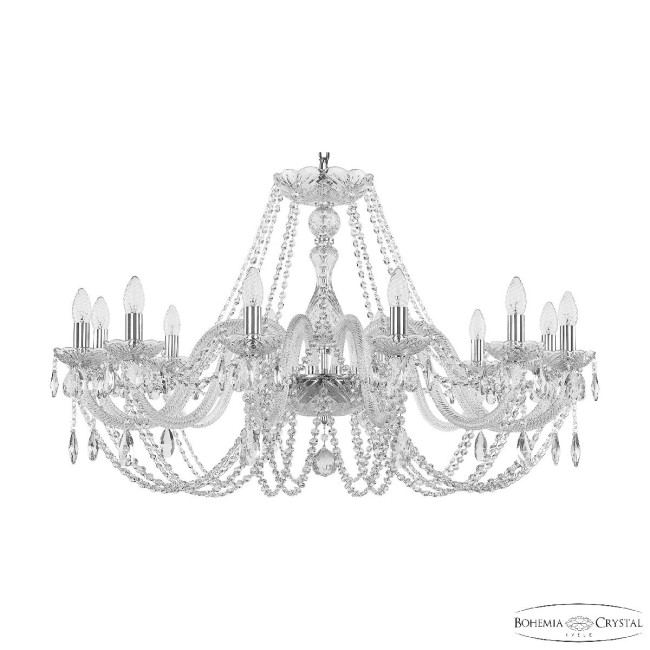 Подвесная люстра Bohemia Ivele Crystal 101/12/360 Ni Подвесная люстра Bohemia Ivele Crystal 101/12/360 Ni