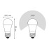 Лампа светодиодная диммируемая Gauss E27 7W 3000K матовая 105102107-D Лампа светодиодная диммируемая Gauss E27 7W 3000K матовая 105102107-D