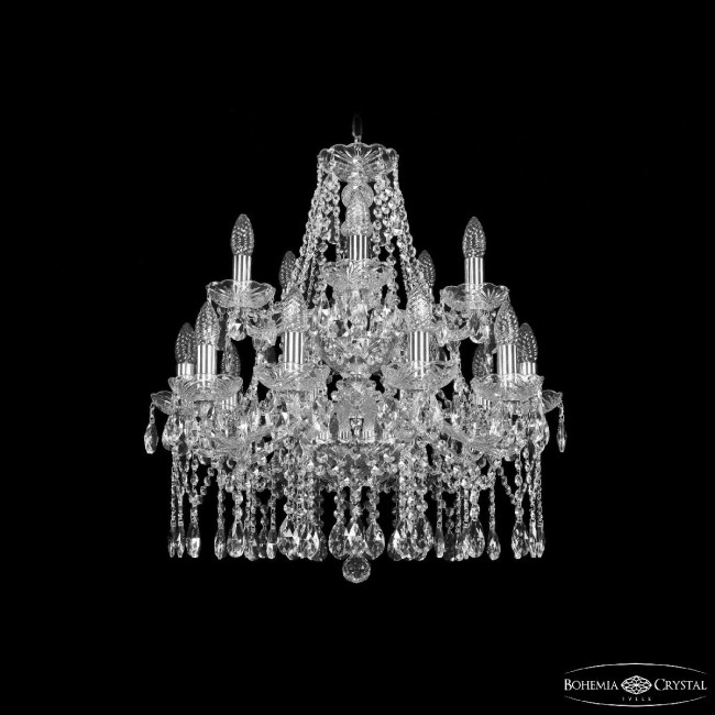 Подвесная люстра Bohemia Ivele Crystal 1413/10+5/200/2d Ni Подвесная люстра Bohemia Ivele Crystal 1413/10+5/200/2d Ni