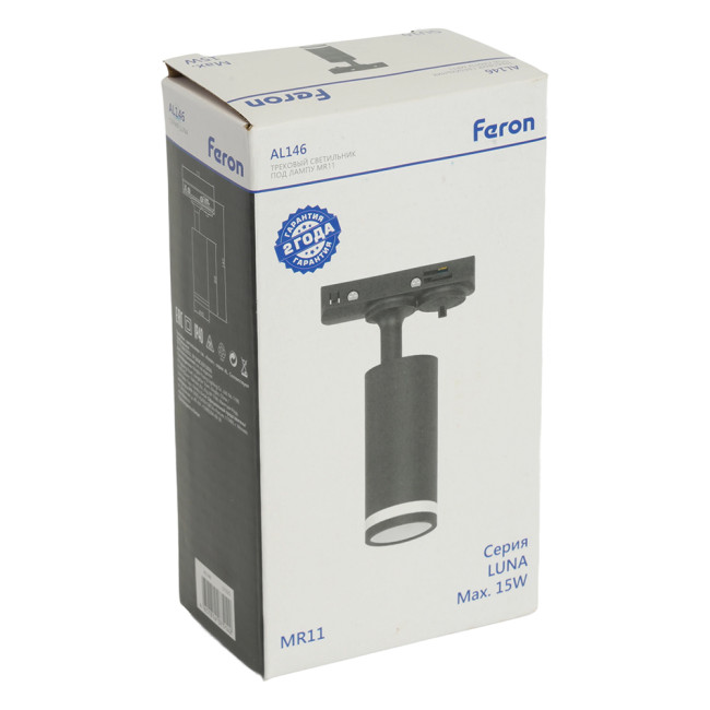 Трековый однофазный светильник Feron AL146 51325 Трековый однофазный светильник Feron AL146 51325