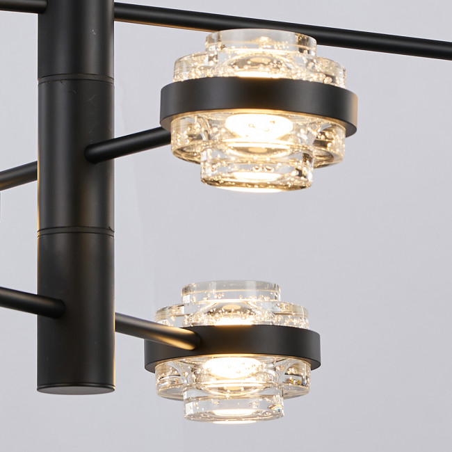 Люстра на штанге Delight Collection MD22030002 MX22030002-6A black/clear Люстра на штанге Delight Collection MD22030002 MX22030002-6A black/clear