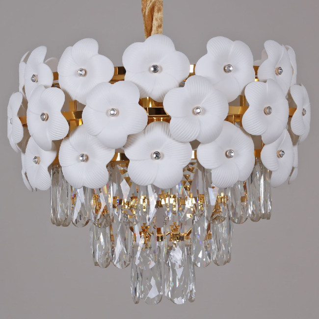 Подвесная люстра Illumico IL8139-5РLY-39 GD WT Подвесная люстра Illumico IL8139-5РLY-39 GD WT