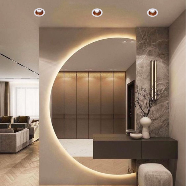 Точечный светильник Reluce 16085-9.0-001PT MR16 WT+ROSE GD Точечный светильник Reluce 16085-9.0-001PT MR16 WT+ROSE GD