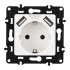 Розетка с заземлением, шторками + 2 USB Arte Milano 217.47-1.white Розетка с заземлением, шторками + 2 USB Arte Milano 217.47-1.white