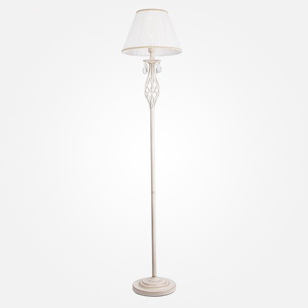 Торшер Eurosvet Amelia 10073/1 белый с золотом/прозрачный хрусталь Strotskis Торшер Eurosvet Amelia 10073/1 белый с золотом/прозрачный хрусталь Strotskis