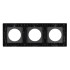 Рамка стеклянная на 3 поста Arlight FRM-GLARE-GC-3-BK 043839 Рамка стеклянная на 3 поста Arlight FRM-GLARE-GC-3-BK 043839