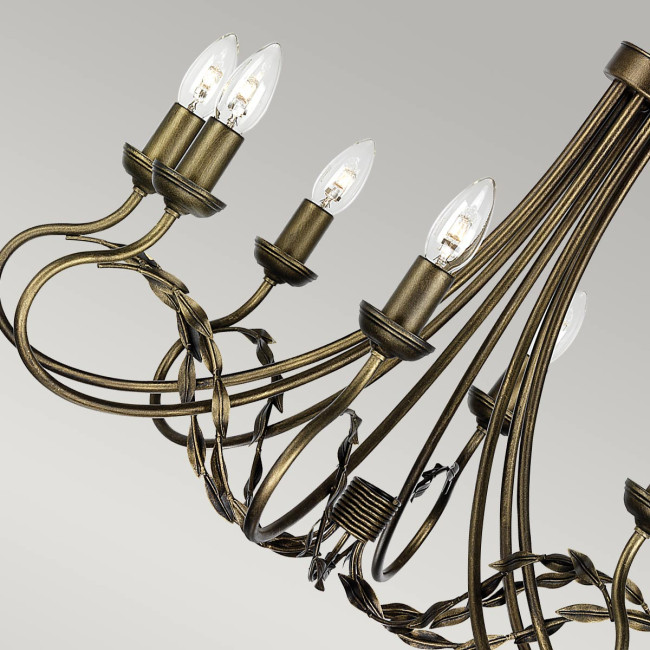 Подвесная люстра Elstead Lighting OV8-BLK-GOLD Подвесная люстра Elstead Lighting OV8-BLK-GOLD