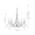 Подвесная люстра Elstead Lighting OV8-BLK-GOLD Подвесная люстра Elstead Lighting OV8-BLK-GOLD