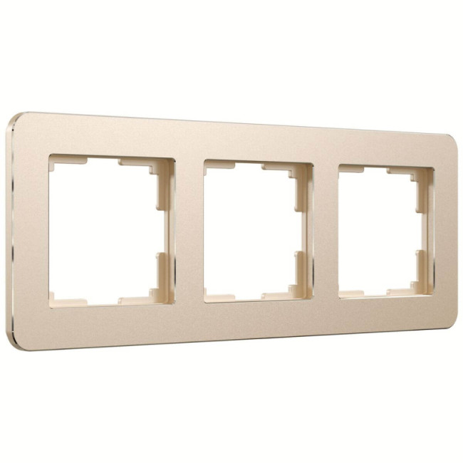 Рамка на 3 поста Werkel Platinum шампань 4690389184499 W0032611 Рамка на 3 поста Werkel Platinum шампань 4690389184499 W0032611