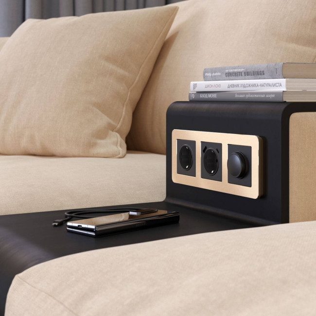 Рамка на 3 поста Werkel Platinum шампань 4690389184499 W0032611 Рамка на 3 поста Werkel Platinum шампань 4690389184499 W0032611