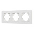 Рамка на 3 поста стеклянная Arlight FRM-OMALI-GS-3-WH 049696