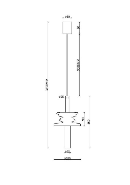Подвесной светильник Maytoni Sound Wave MOD255PL-01B4