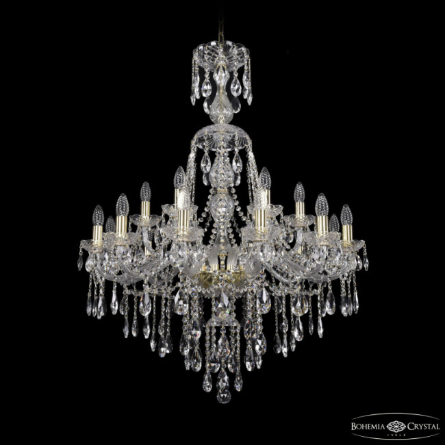 Подвесная люстра Bohemia Ivele Crystal 1415/12+6/300/XL-108 G