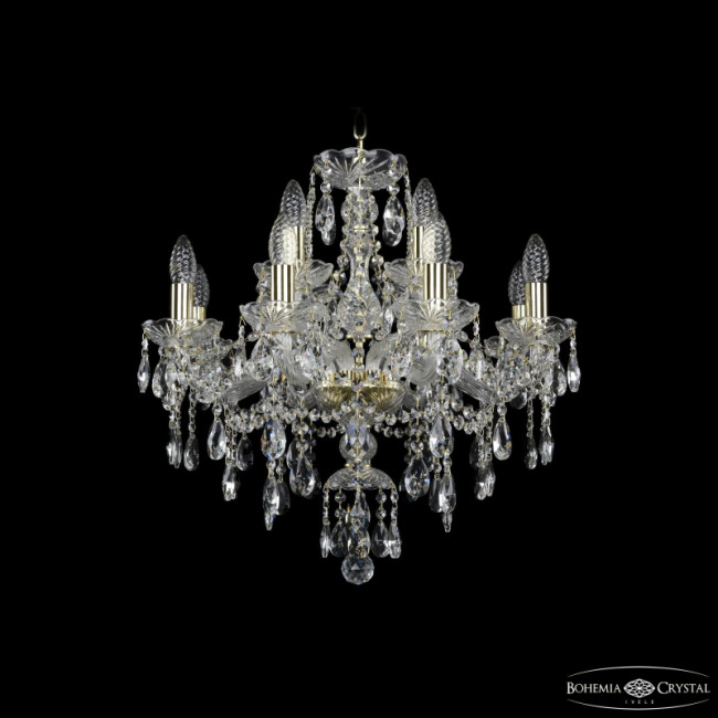 Подвесная люстра Bohemia Ivele Crystal 1415/8+4/200 G Подвесная люстра Bohemia Ivele Crystal 1415/8+4/200 G