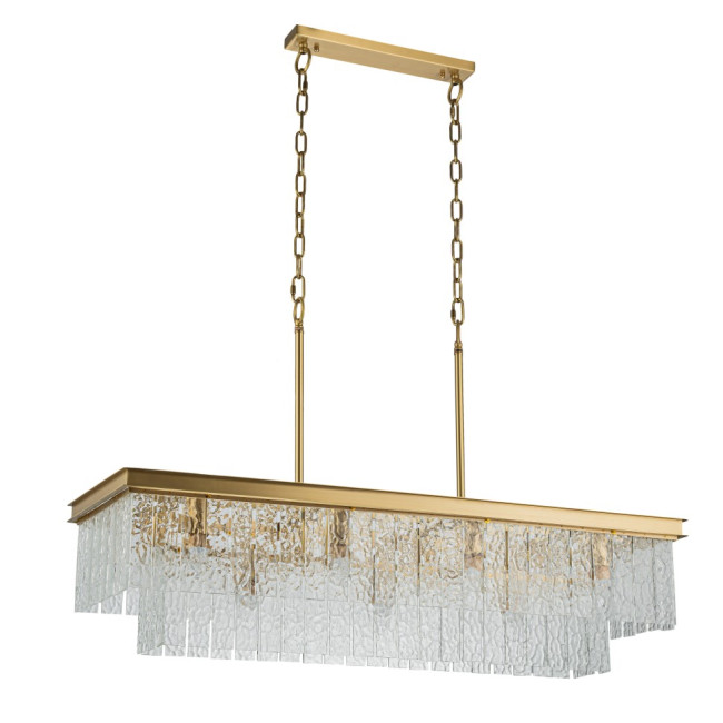 Подвесная люстра Belfast Harland 6308-10C BR CL Подвесная люстра Belfast Harland 6308-10C BR CL