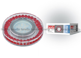 Встраиваемый светильник Fametto Peonia DLS-P104 GU5.3 CHROME/RED Встраиваемый светильник Fametto Peonia DLS-P104 GU5.3 CHROME/RED