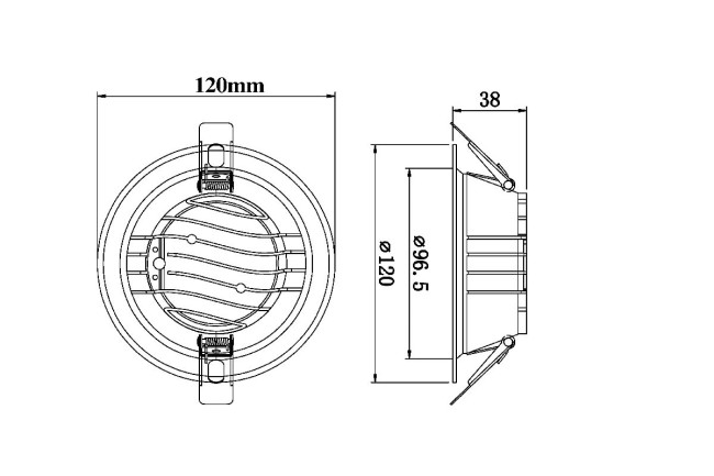 Встраиваемый светильник Fiberli CDEW-TECO 12130706