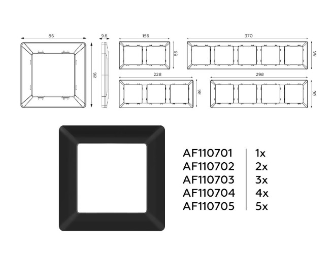 Рамка трехместная Ambrella Volt Line AF110703 Рамка трехместная Ambrella Volt Line AF110703