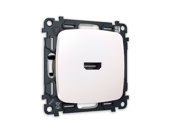 Комплект механизма розетки HDMI 2.0 40V/500mA 2.0GHz 5-18Gbit/s Ambrella Volt Omega MO214010 Комплект механизма розетки HDMI 2.0 40V/500mA 2.0GHz 5-18Gbit/s Ambrella Volt Omega MO214010