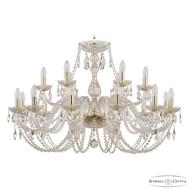 Подвесная люстра Bohemia Ivele Crystal 101/12+6/360 G Подвесная люстра Bohemia Ivele Crystal 101/12+6/360 G