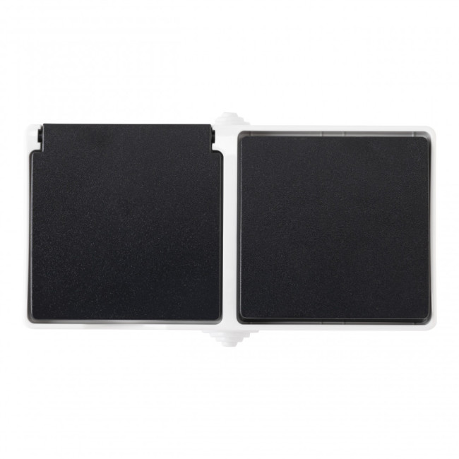 Розетка с заземлением и шторками + выключатель одноклавишный Arte Milano 309.52-1.grey Розетка с заземлением и шторками + выключатель одноклавишный Arte Milano 309.52-1.grey