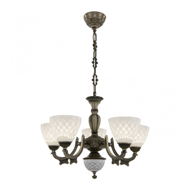 Подвесная люстра Arte Milano 343837/5 AB Подвесная люстра Arte Milano 343837/5 AB