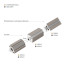 Профиль с экраном Arlight SL-KANT-H10-ROTATE-2000 IRON GREY (Алюминий+пластик) 055331
