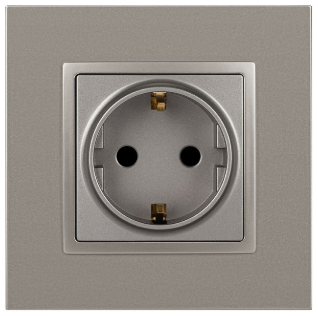 Розетка 2P+E Schuko со шторками Эра Elegance 14-2102-16 Б0065806 Розетка 2P+E Schuko со шторками Эра Elegance 14-2102-16 Б0065806