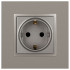 Розетка 2P+E Schuko со шторками Эра Elegance 14-2102-16 Б0065806 Розетка 2P+E Schuko со шторками Эра Elegance 14-2102-16 Б0065806