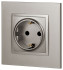 Розетка 2P+E Schuko со шторками Эра Elegance 14-2102-16 Б0065806 Розетка 2P+E Schuko со шторками Эра Elegance 14-2102-16 Б0065806
