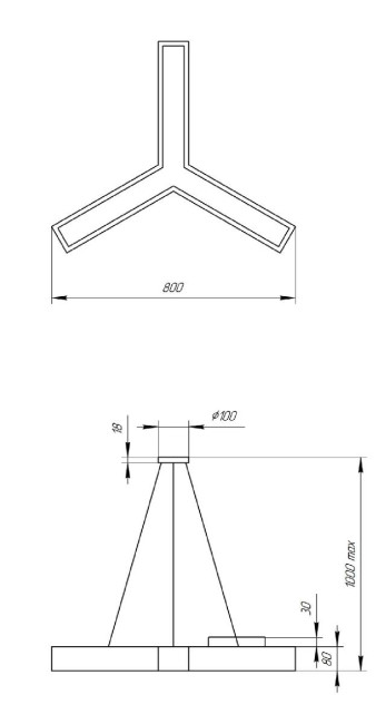 Подвесной светильник Эра Geometria SPO-142-W-40K-044 Б0050568