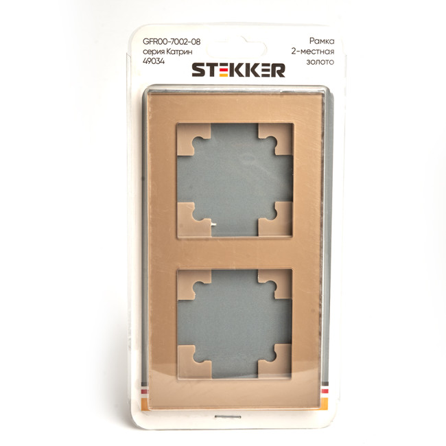 Рамка 2-местная Stekker Катрин GFR00-7002-08 49034 Рамка 2-местная Stekker Катрин GFR00-7002-08 49034