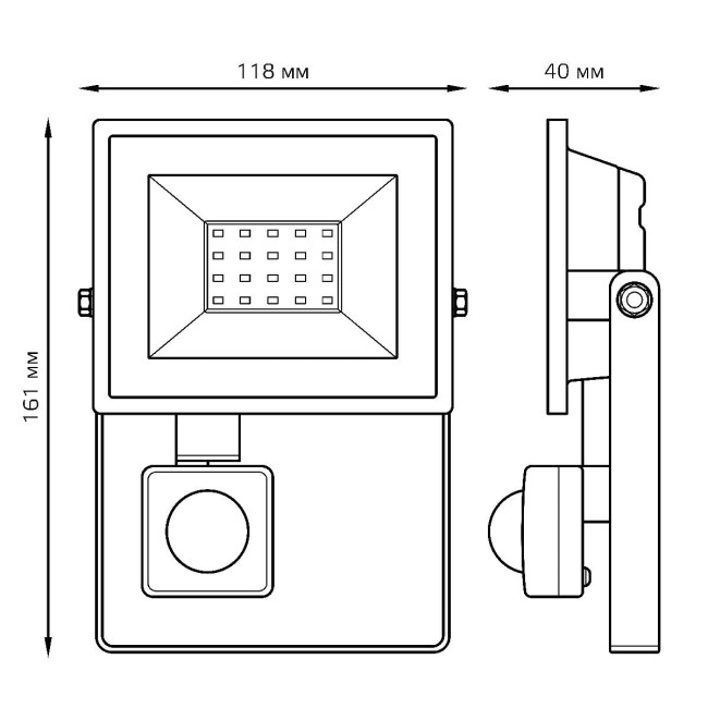 Прожектор светодиодный Gauss Elementary 20W 6500К 628511320 Прожектор светодиодный Gauss Elementary 20W 6500К 628511320