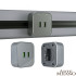 Трековая розетка Arte Milano Am-track-sockets 380022TS/USBx2 Grey
