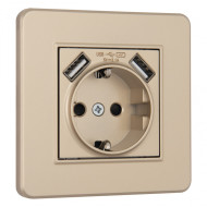 Розетка Arte Milano SET16-1-47-1 shampan