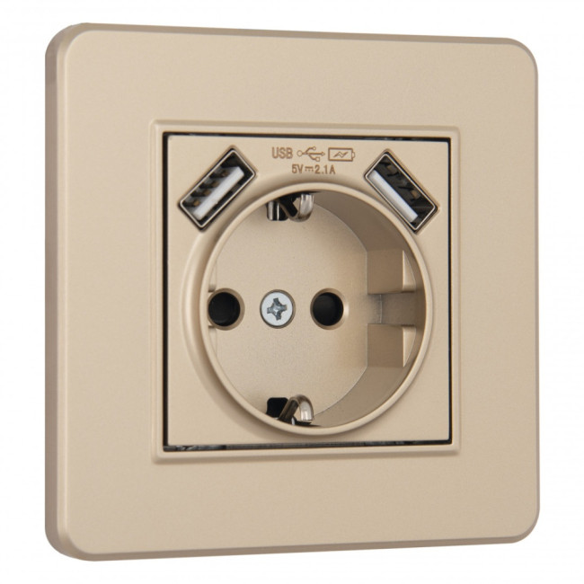 Розетка Arte Milano SET16-1-47-1 shampan Розетка Arte Milano SET16-1-47-1 shampan