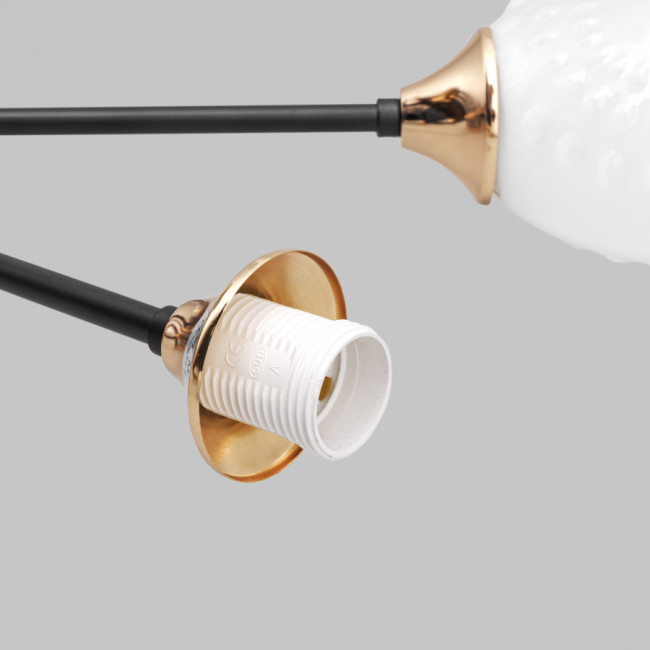 Потолочная люстра IMEX MD.4144-3-S-BK+FGD