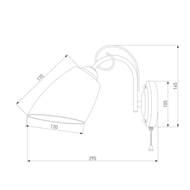 Бра Eurosvet Стефани 30107/1 античная бронза Бра Eurosvet Стефани 30107/1 античная бронза