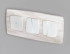Комплект механизма 2-клавишного перекрестного выключателя Ambrella Volt 10A-250V OMEGA MO123030 Белый матовый QUANT (OP1230, VM125)
