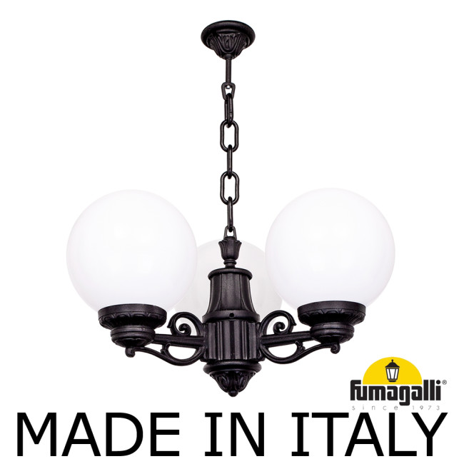 Уличный подвесной светильник Fumagalli Globe 250 G25.120.S30.AYF1R Уличный подвесной светильник Fumagalli Globe 250 G25.120.S30.AYF1R