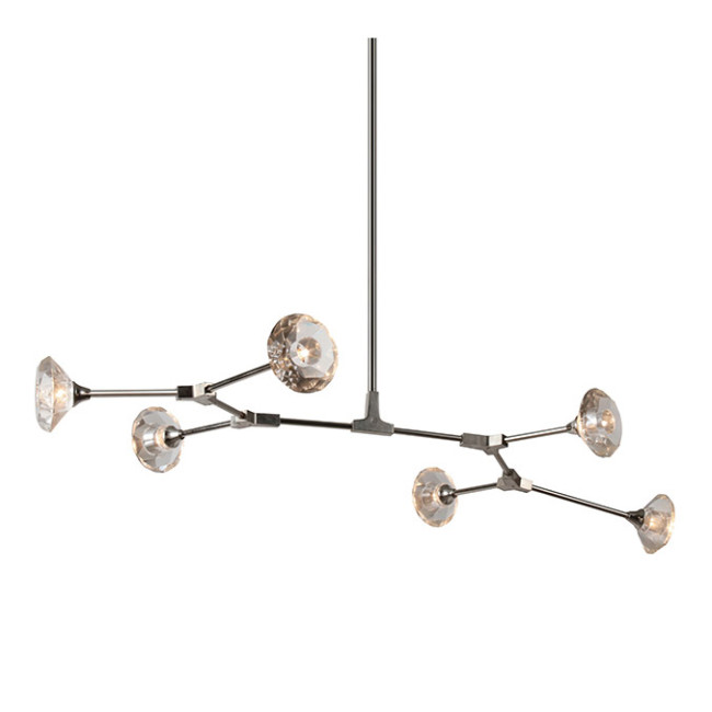 Люстра на штанге DeLight Collection Salasco KR0776P-6 nickel Люстра на штанге DeLight Collection Salasco KR0776P-6 nickel